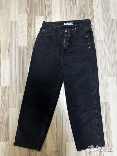 Джинсы черные zara