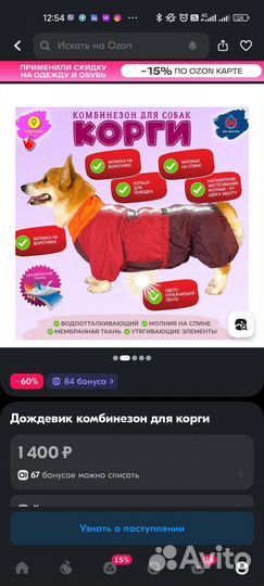 Дождевик для средней собаки