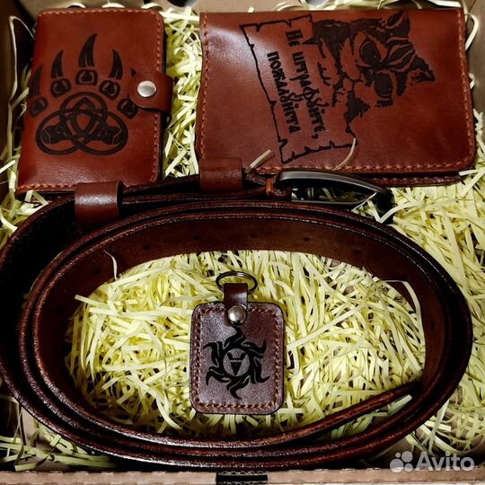 Кожаные изделия ручной работы с гравировкой