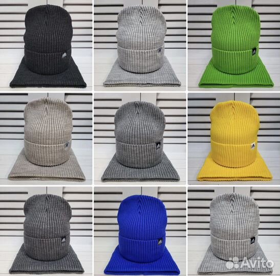 Шапка и снуд адидас унисекс 48-54 размер