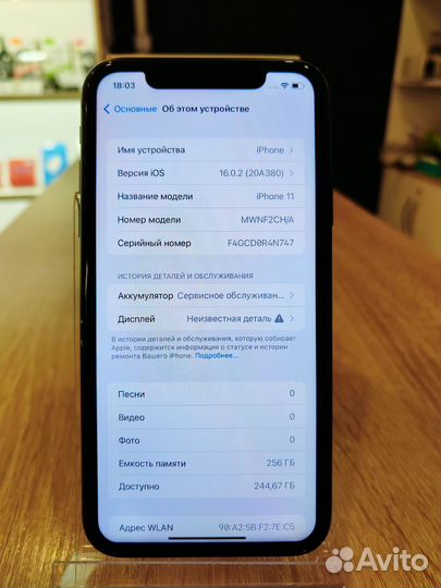 iPhone 11, 256 ГБ