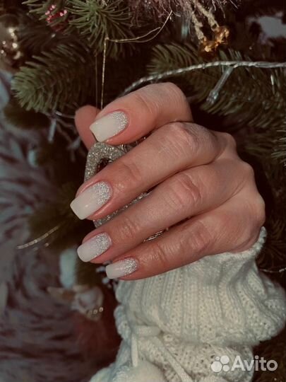 Маникюр наращивание дербышки