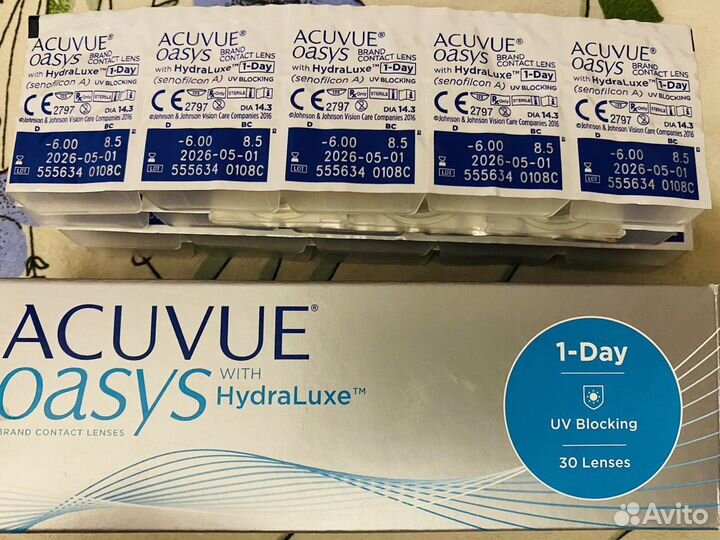 Однодневные контактные линзы 24 штуки