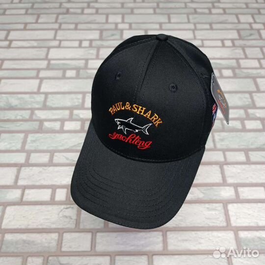 Бейсболка чёрная хлопок Paul shark