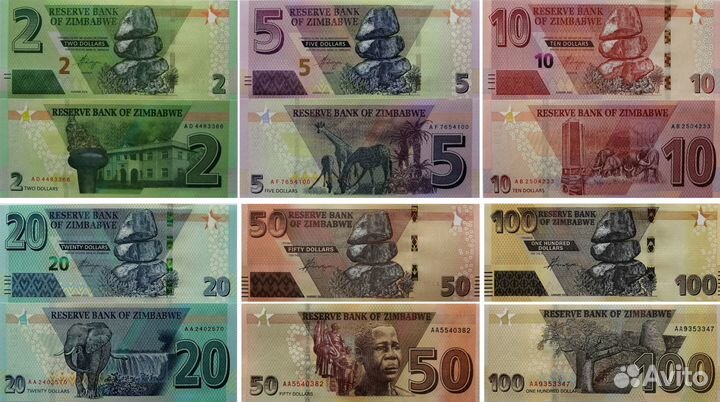 Банкноты Зимбабве