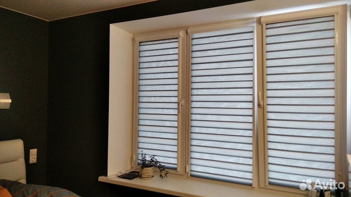 Рулонные шторы зебра