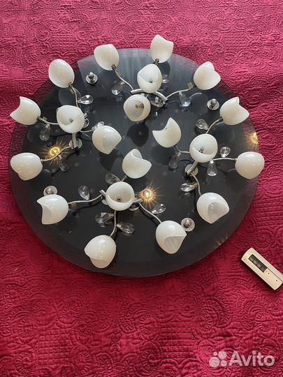 Люстра потолочная светодиодная с пультом