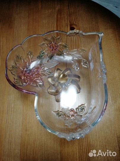 Ваза для фруктов хрусталь