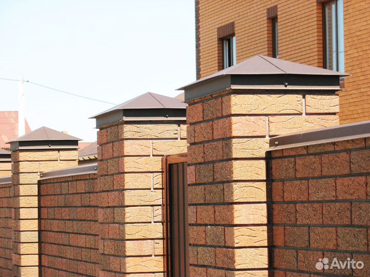 Гибка парапетов, колпаков на забор