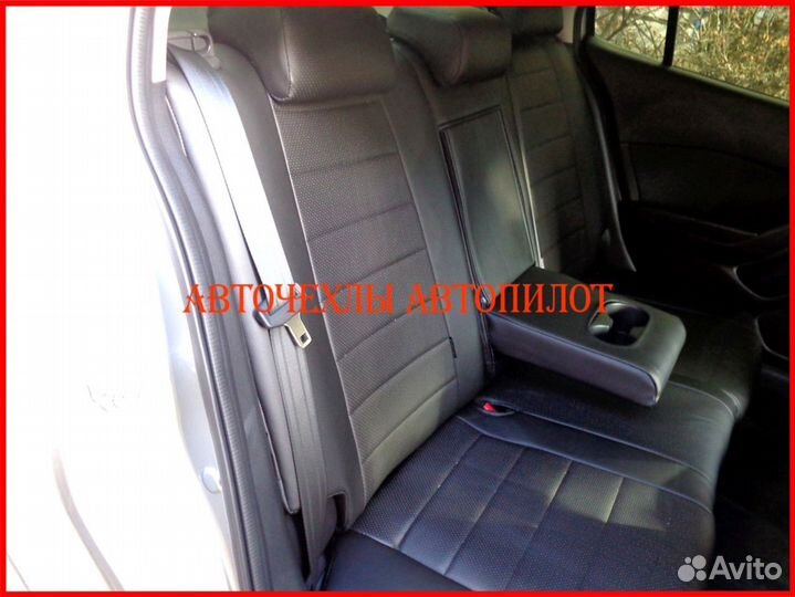 Чехлы Автопилот Mazda 3 bm из экокожи чёрные Класс