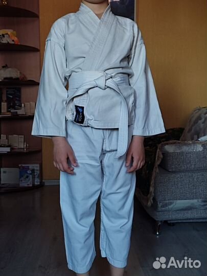 Кимоно для каратэ детское с защитой, размер S/140