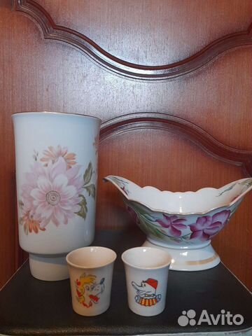 Ваза,конфетница фарфор СССР