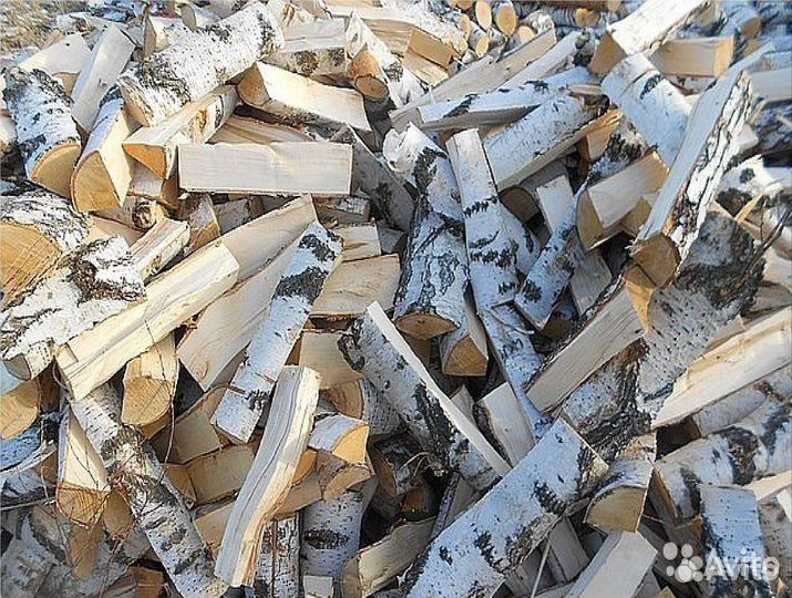 Дрова колотые берёзовые и сосновые