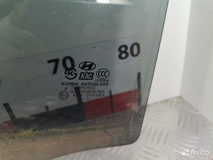 Стекло двери задней левой Hyundai Terracan рест