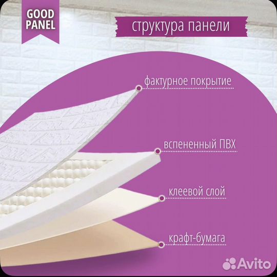 Самоклеющиеся панели для стен