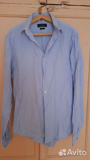 Рубашки мужские Zara,хлопок, р.46,3шт.пакетом