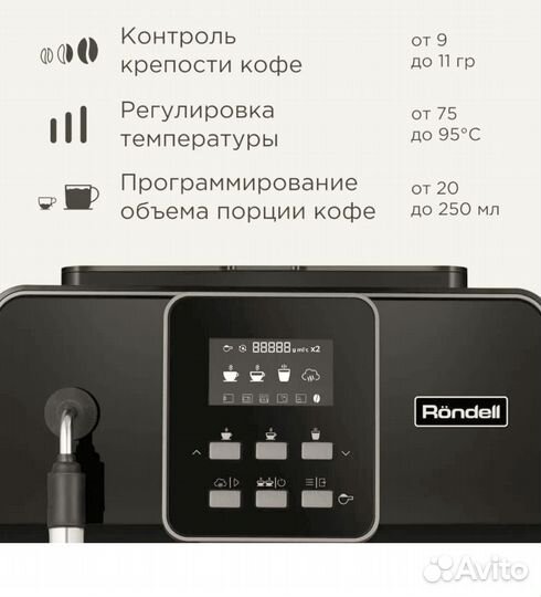 Кофемашина rondell rde 1109
