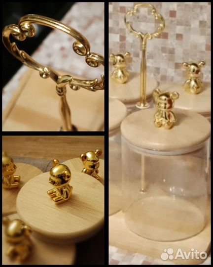 Набор из 4-х банок для сыпучих продуктов