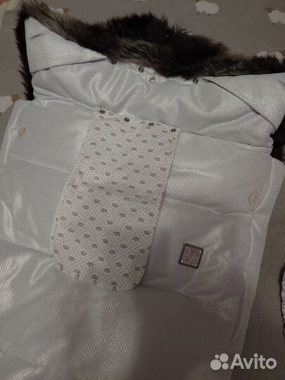 Пуховый конверт-покрывало Choupette, серебро