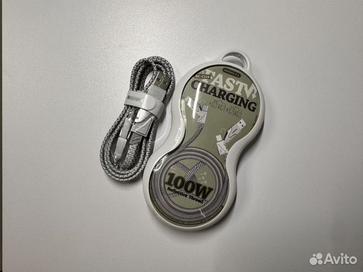 Кабель Remax RC-С119, 4 в 1 (А,С,С,L) 100W