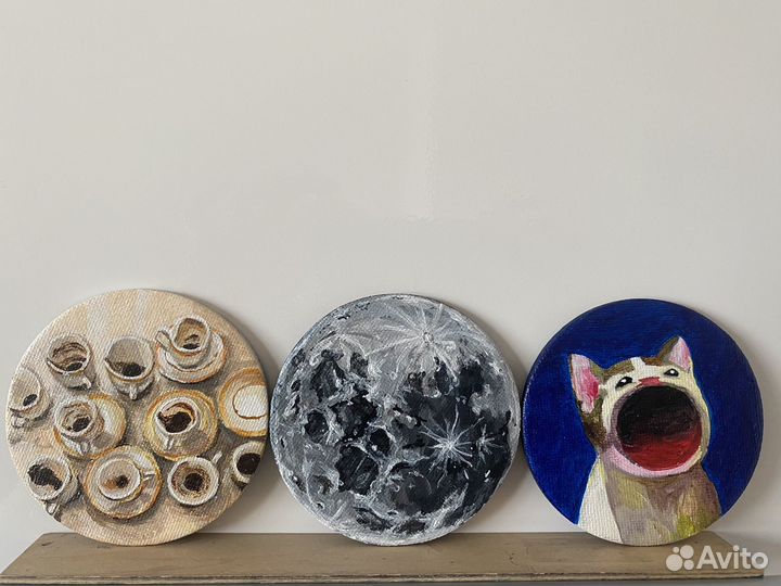 Магнит рисунок ручной работы