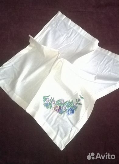 Старинная вышивка- скатерти, салфетки