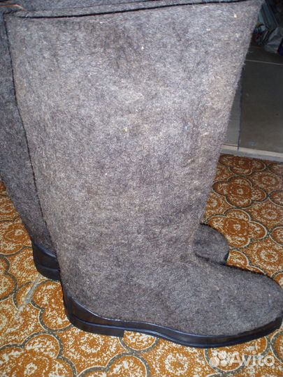 Валенки на резиновой подошве