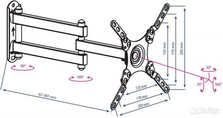 Настенный кронштейн Dix-13