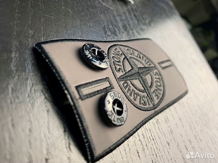 Термо Патч, нашивка Stone island серый