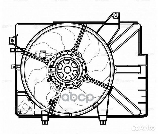 LFK 0808 luzar Э/вентилятор охл. Hyundai Getz