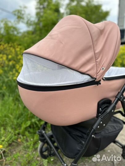 Коляска 2 в 1 эко кожа