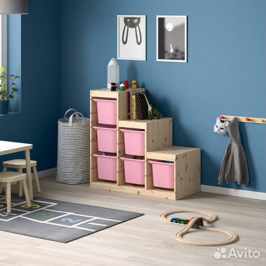 Стеллаж для игрушек IKEA Труфаст, лесенка