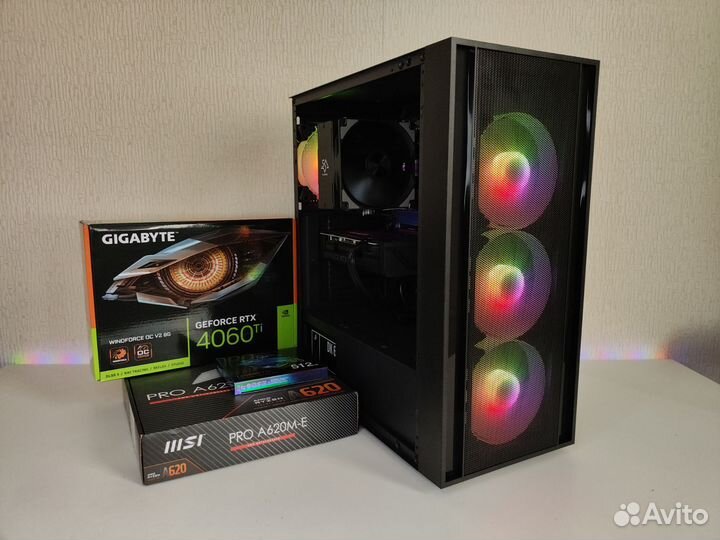 Новый пк: RTX 4060ti / Ryzen 7500f / 32gb DDR5