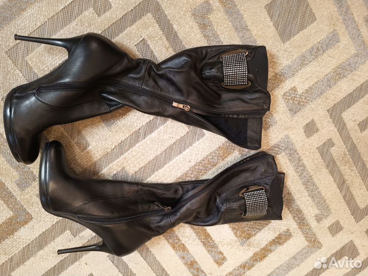 Сапоги женские натуральная кожа 38