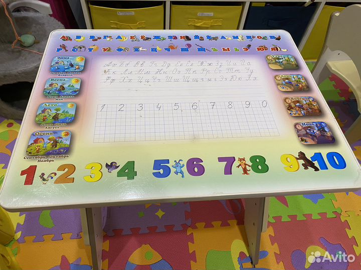 Растущий стол и стул