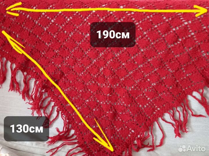 Платок шаль косынка ручной работы