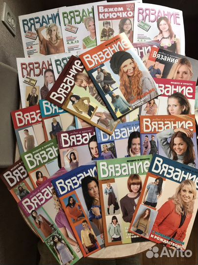 Журналы по вязанию крючком 110 шт