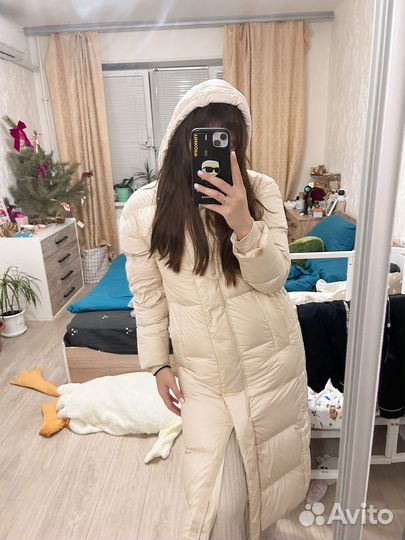 Пуховик длинный adidas