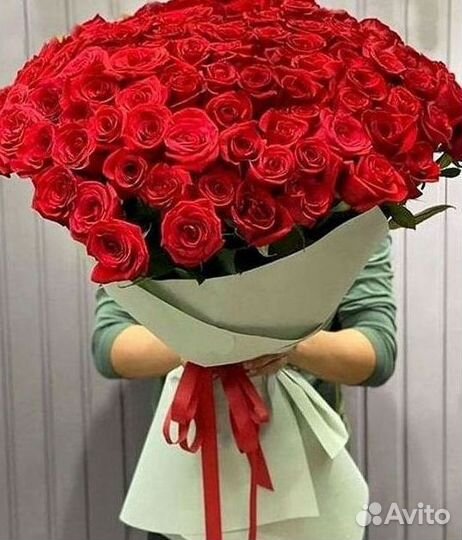 Розы высокие Доставка цветов