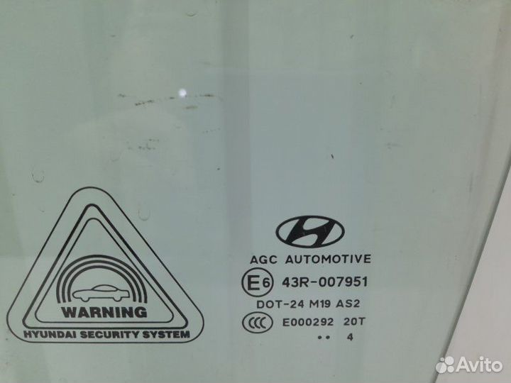 Стекло двери передней левой Hyundai Ix35