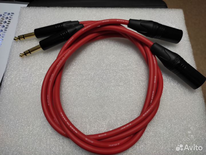 Кабели балансные мониторные Jack-XLR Canare