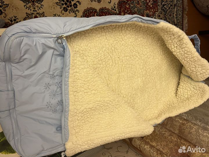 Зимний конверт в коляску до 3 лет