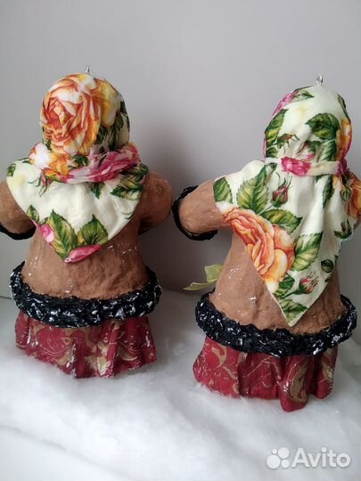 Ватные елочные игрушки