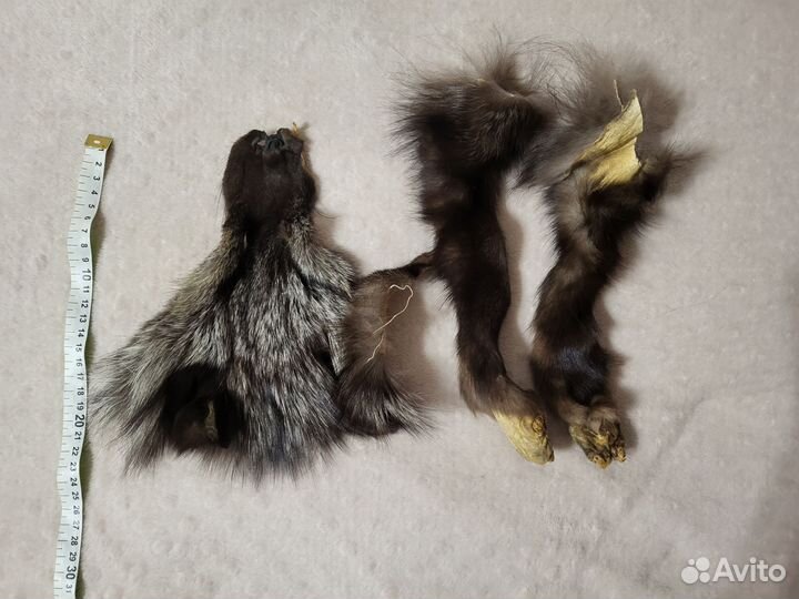 Шкурки чернобурки и норки
