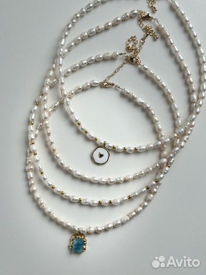 Чокеры из натурального жемчуга