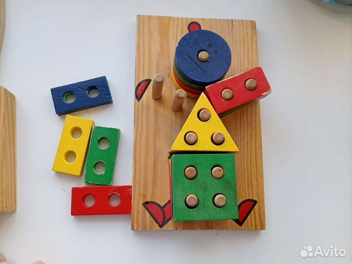 Деревянные игрушки 1-3 года