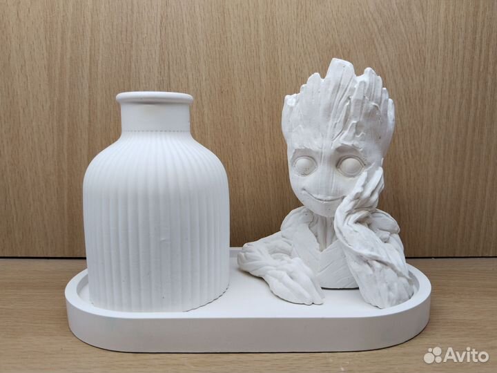 Кашпо ракушка большая, статуэтка Грут