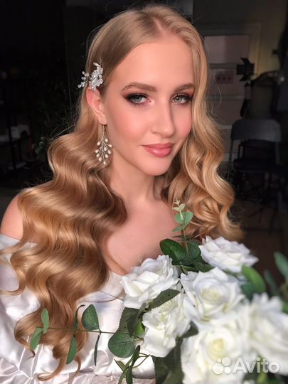 Свадебный макияж и прическа