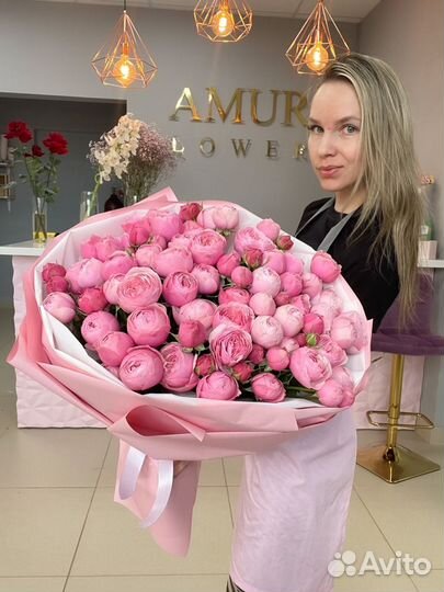 Цветы Букет кустовых роз доставка