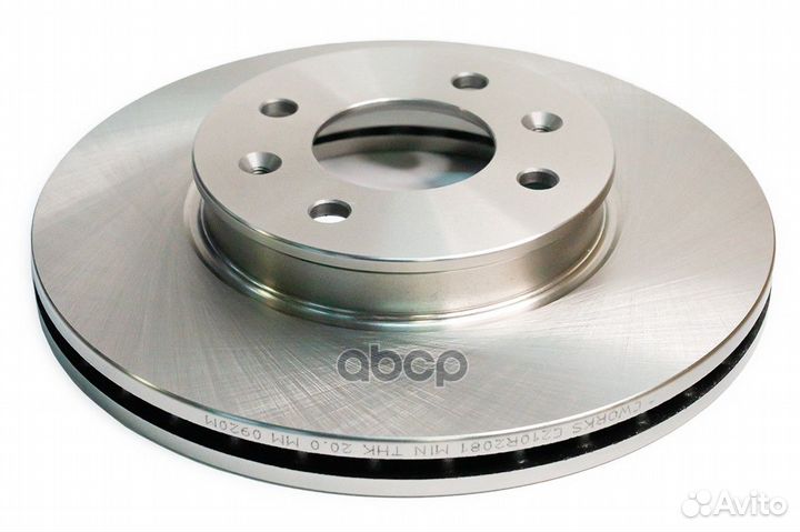 Тормозной диск передний C210R2081 cworks